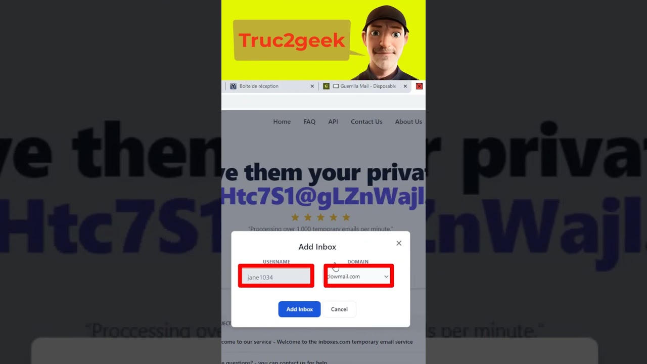 "Comment créer une adresse mail jetable gratuitement ?" (partie 04)