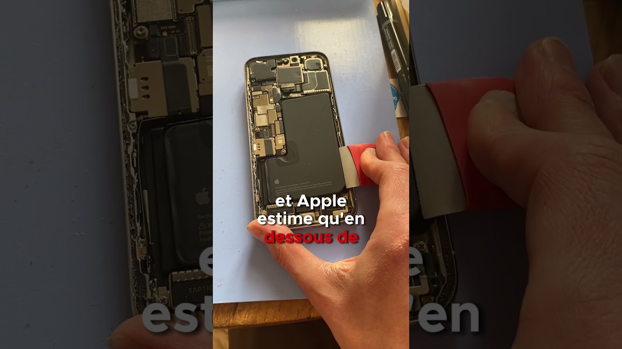 À combien de pourcentage de santé doit-on changer sa batterie d’iPhone ? 🧐 #reparation #iphone