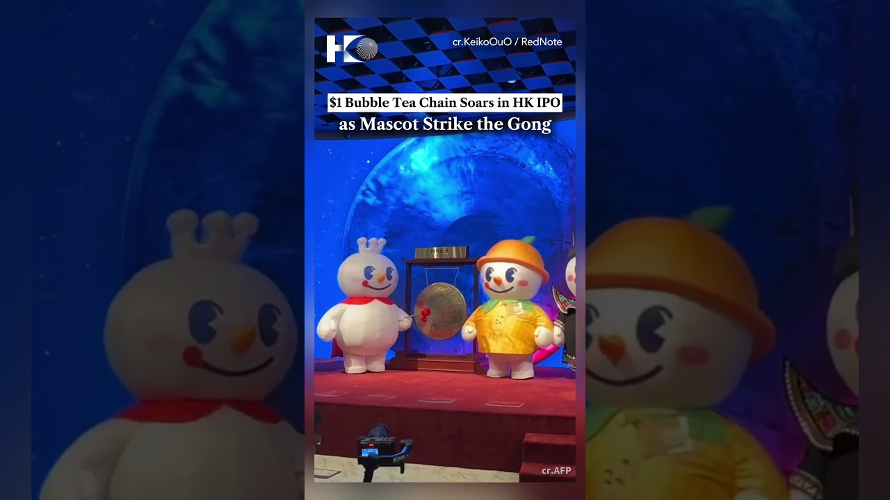 China’s $1 bubble tea chain Mixue sparks buzz with snowmen at HK IPO.