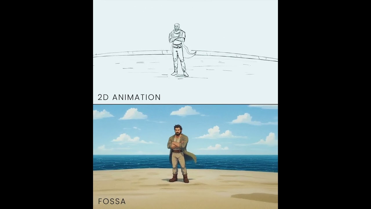 This AI Animation Workflow is Getting Wild #ai #2danimation #handdrawnanimation #sketching #comfyui