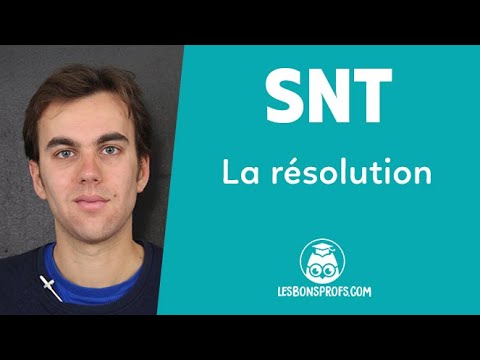 La résolution - SNT - Seconde - Les Bons Profs
