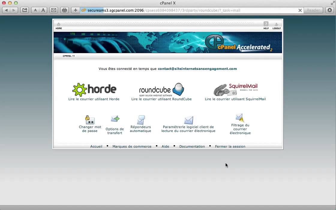 Comment accéder et configurer Webmail