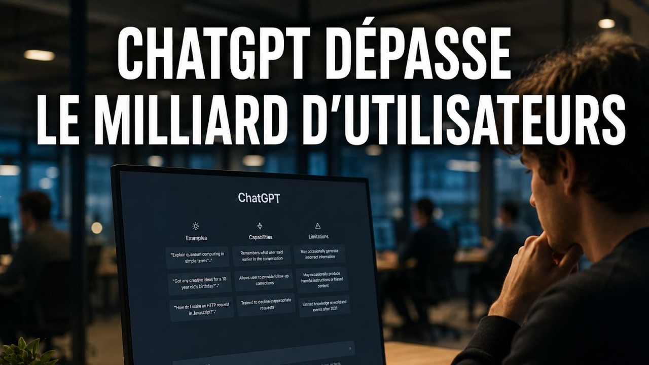 OpenAI dépasse le milliard d'utilisateurs actifs