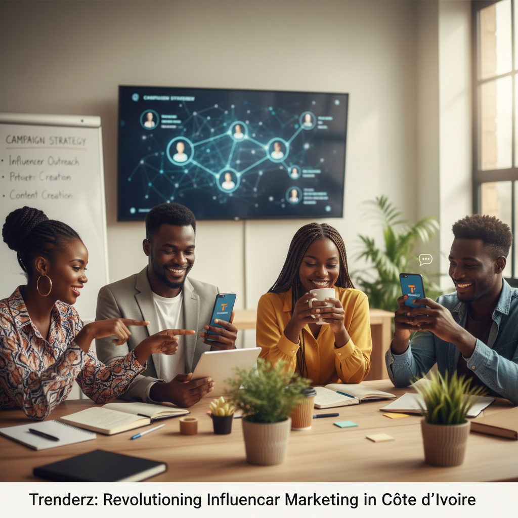 découvrez comment trenderz transforme le marketing d’influence en côte d’ivoire grâce à son application mobile innovante, facilitant la connexion entre marques et influenceurs pour des campagnes impactantes.