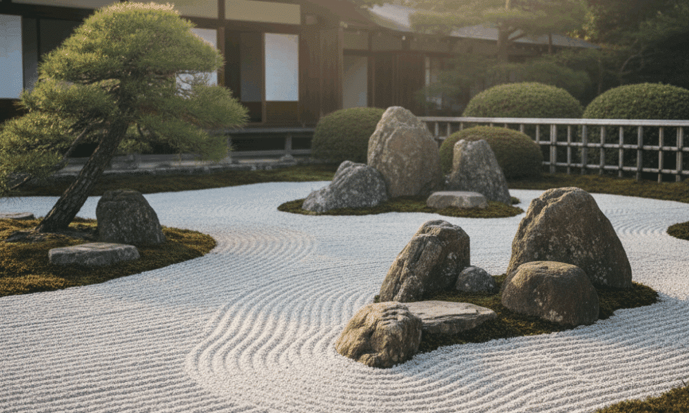 explorez l'art du zen garden et laissez-vous immerger dans une esthétique apaisante qui invite à la sérénité et à la méditation.