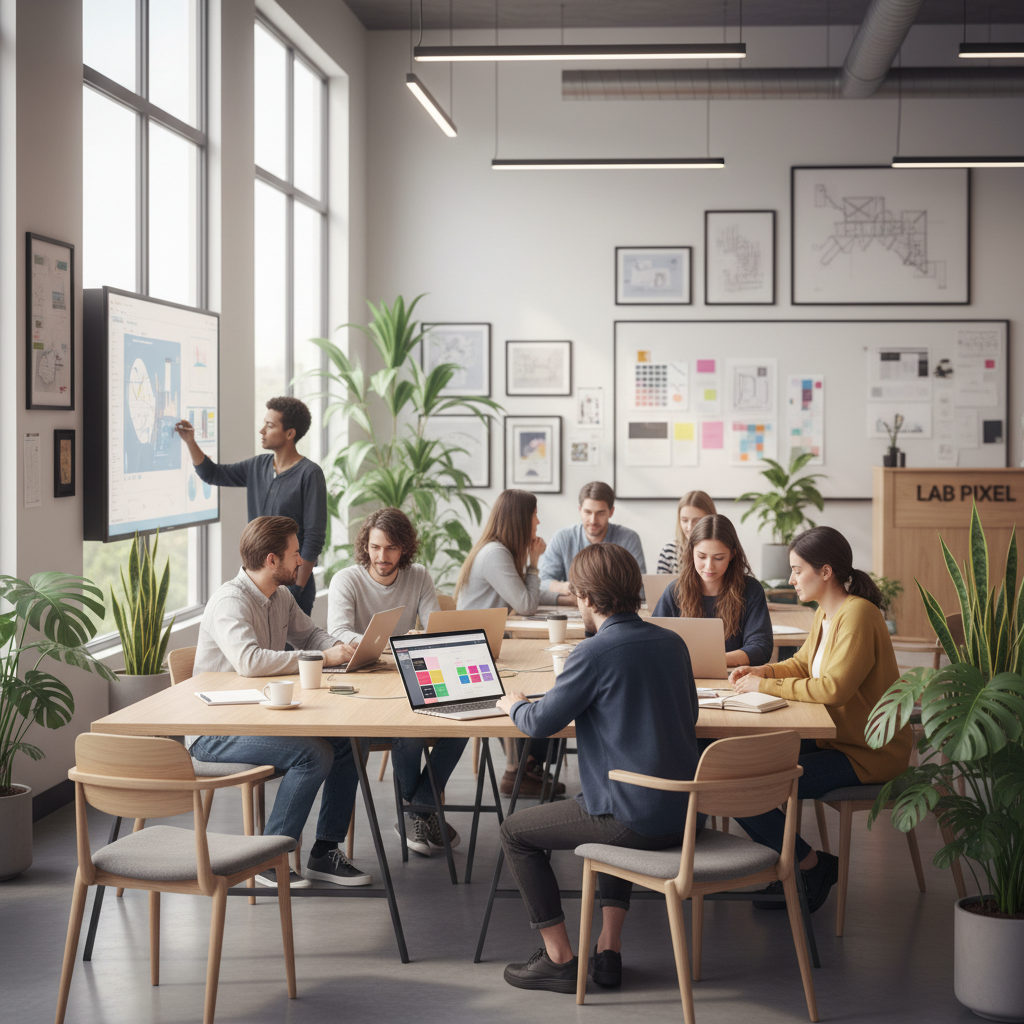 plongez dans lab pixel, un laboratoire créatif et innovant où l'imagination prend vie à travers des projets uniques et avant-gardistes.