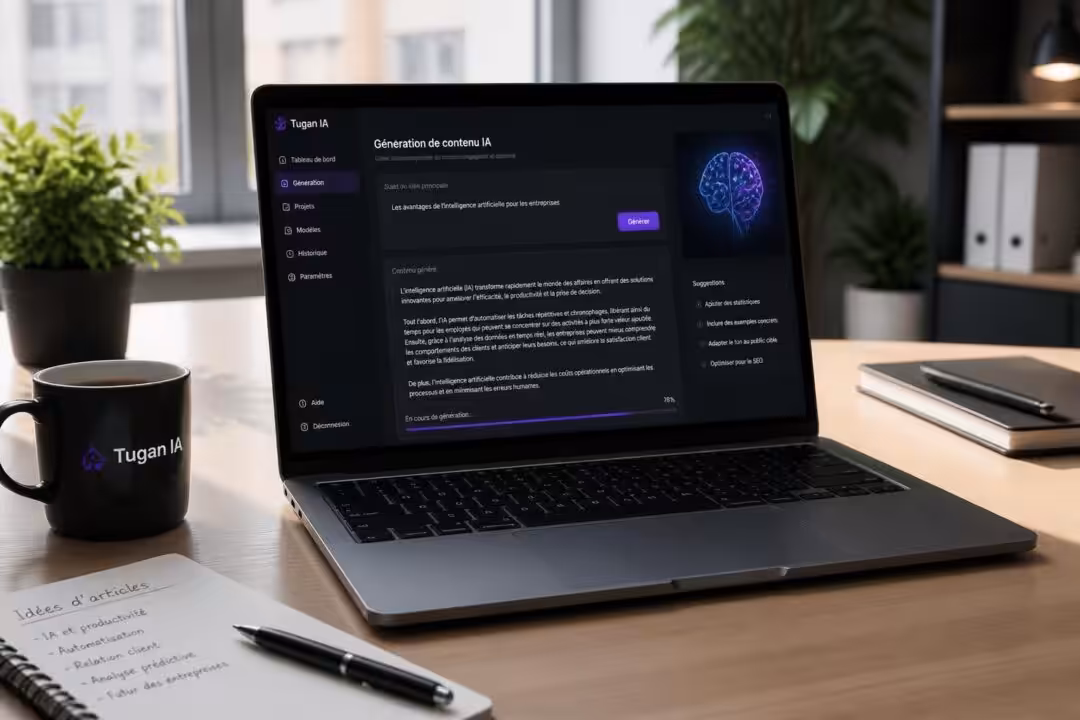 découvrez notre avis sur tugan ia, l’outil innovant pour générer du contenu automatiquement et optimiser votre création de textes en toute simplicité.